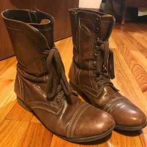 Steve Madden Combat Boots Brown
